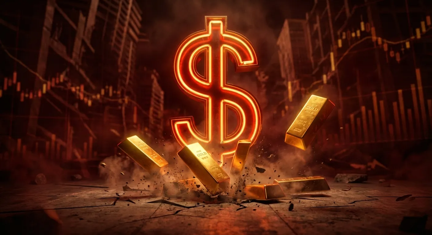 Gold price crash February 2026 Russia dollar memo