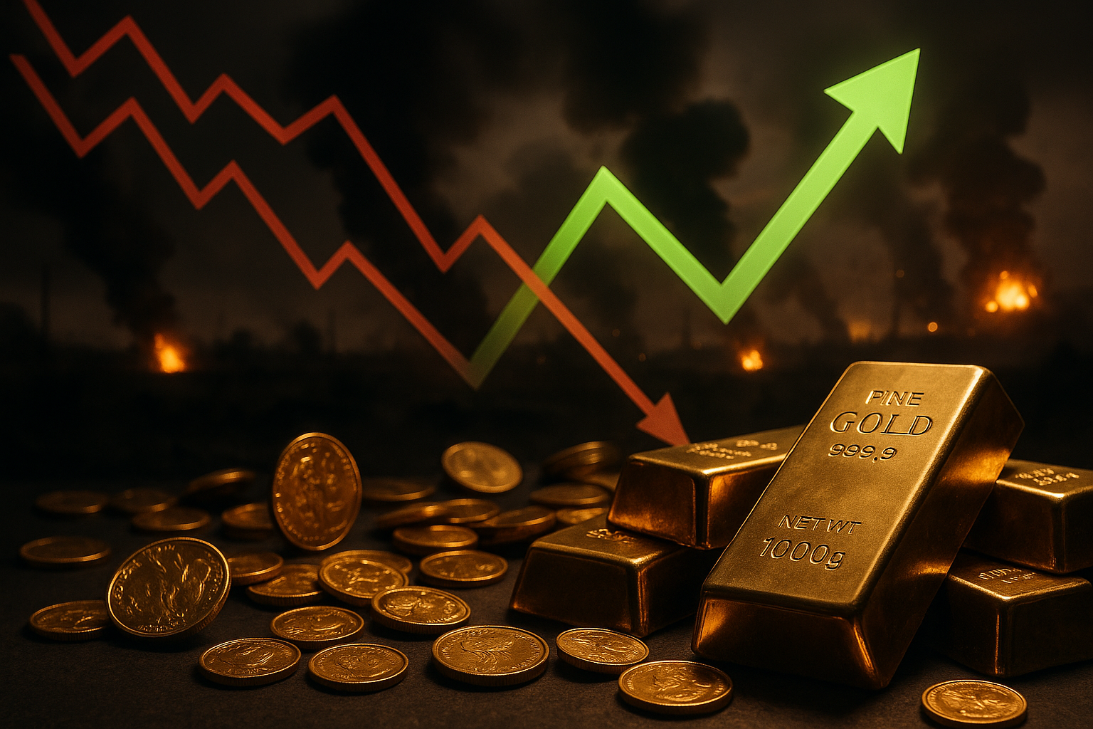 Gold price dip during Iran war — bullish buying opportunity