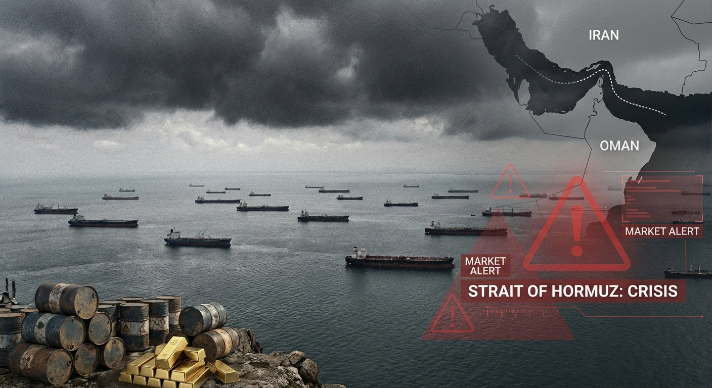 Strait of Hormuz closed — oil tankers blocked, oil price surge, gold rises